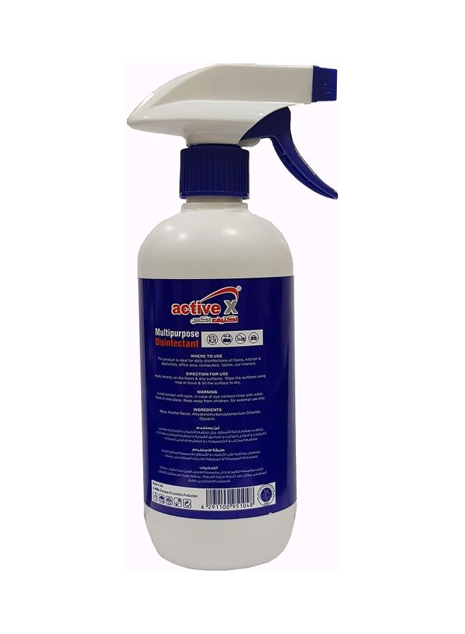 active X Multipurpose Disinfectant Spray Clear 500ml - Image 2