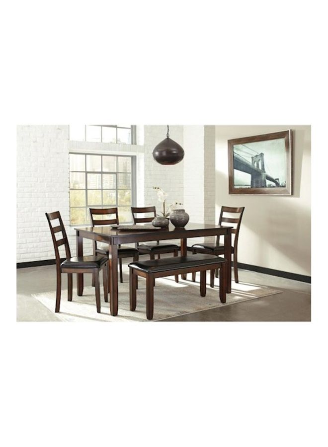 Ashley Homestore 6-Piece Dining Table Set Multicolour 36x60x30inch 