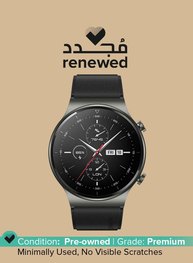 HUAWEI Renewed - GT2 Pro Smartwatch With 100+ Sports Mode Night Black - Image 1
