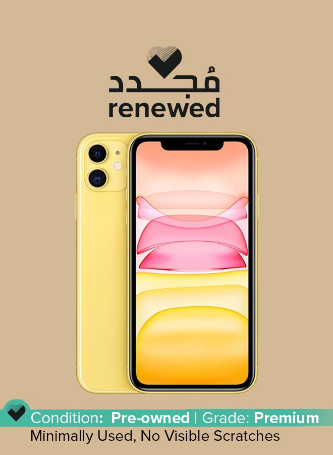 Apple Renewed - iPhone 11 128GB Yellow 4G - International Version - Image 1
