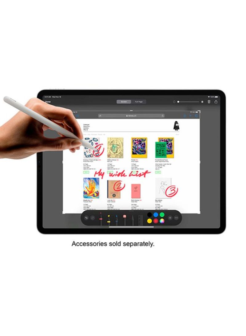 Renewed - iPad Pro 2020 With FaceTime 11inch 256GB Wi-Fi Space Grey