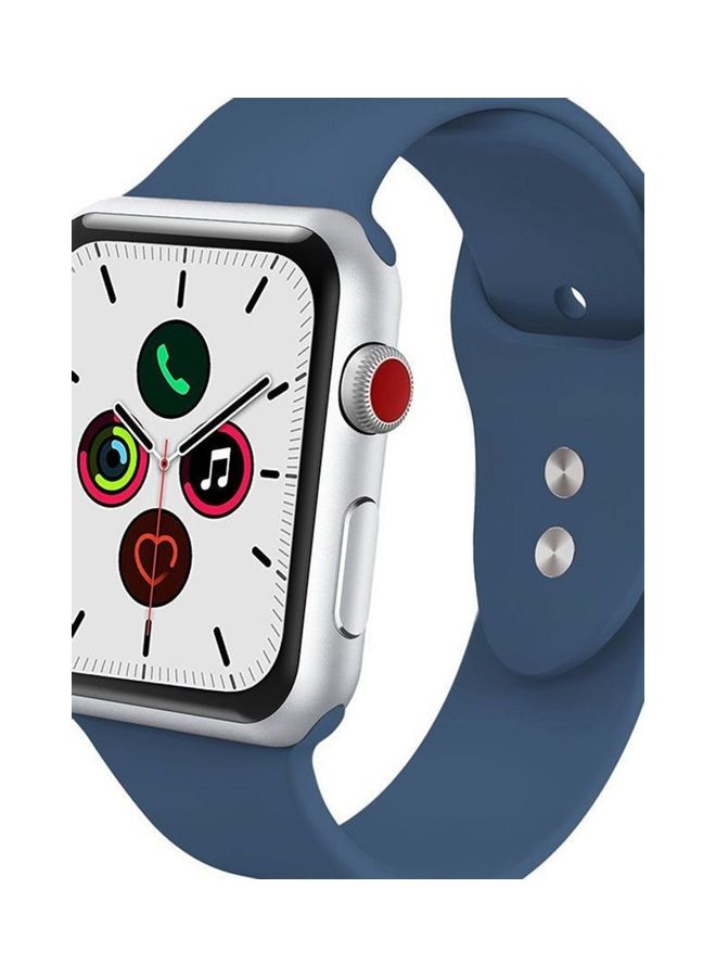 HuHa - Replacement Strap Watchband For Apple Watch Series 7 41mm / 6 / SE / 5 / 4 40mm / 3 / 2 / 1 38mm Ocean Blue - Image 1