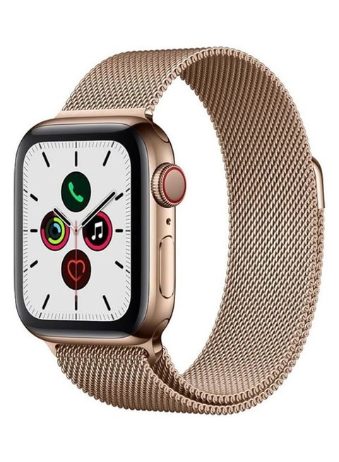 Replacement Strap Watchband For Apple Watch Series 7 45mm / 6 / SE / 5 / 4 44mm / 3 / 2 / 1 42mm Official Gold