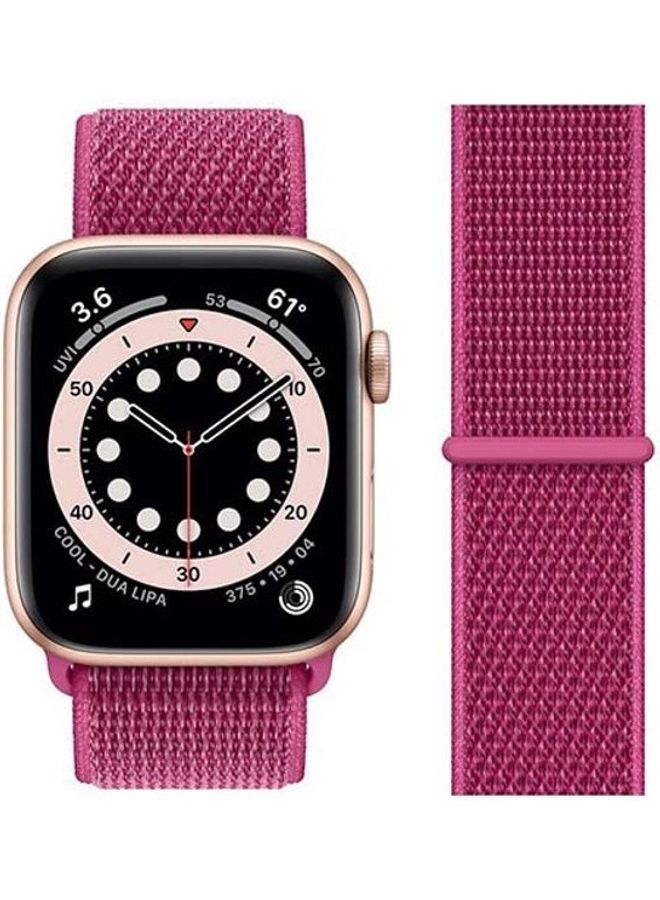 HuHa Replacement Strap Watchband For Apple Watch Series 7 41mm / 6 / SE / 5 / 4 40mm / 3 / 2 / 1 38mm Pink - Image 1