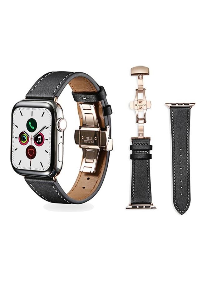 HuHa Replacement Band For Apple Watch  5/4/3/2/1 44/42mm Black - Image 1