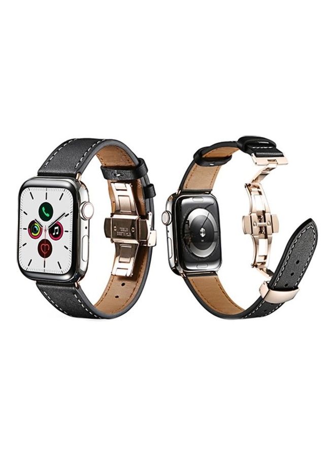 HuHa Replacement Band For Apple Watch  5/4/3/2/1 44/42mm Black - Image 2