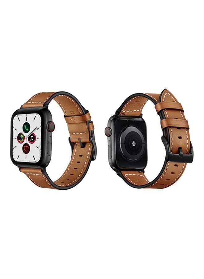 HuHa Replacement Band For Apple Watch 5/4/3/2/1 44/42mm Brown  - Image 1