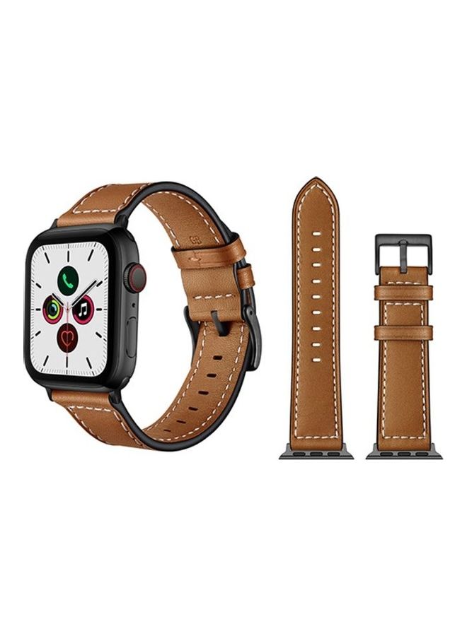 HuHa Replacement Band For Apple Watch 5/4/3/2/1 44/42mm Brown  - Image 2