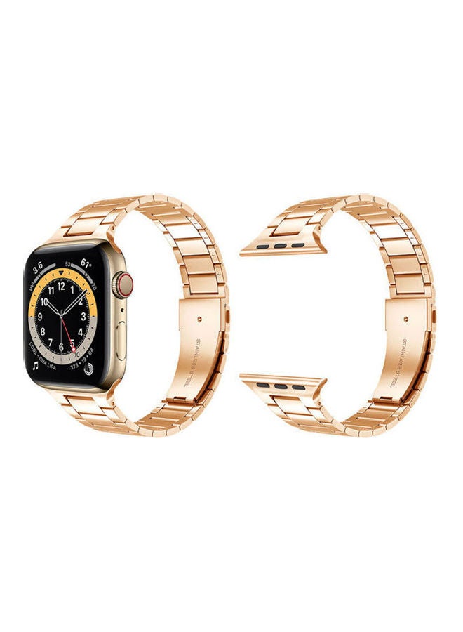 هوها سوار بديل لساعة أبل مقاس 44 / 42 مم ذهبي - Image 2