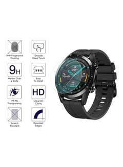 HuHa Tempered Glass Screen Protector For Huawei Watch GT 2 46 mm Clear  - Image 2