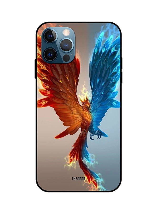 غطاء حماية واقٍ لهاتف أبل آيفون 12 برو طبعة لتنين، متعدد الألوان