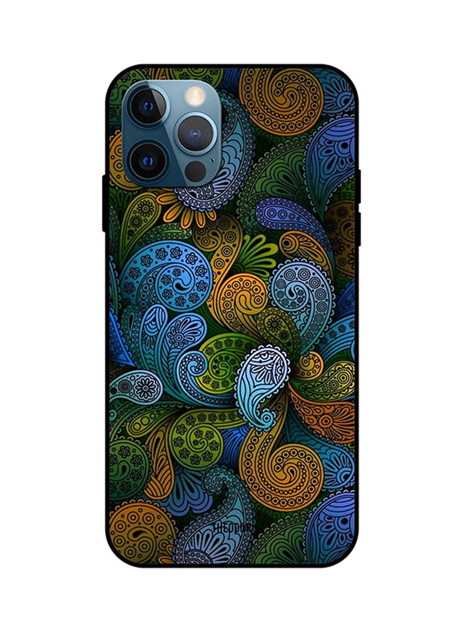 غطاء حماية واقٍ لهاتف أبل آيفون 12 برو تصميم أزهار