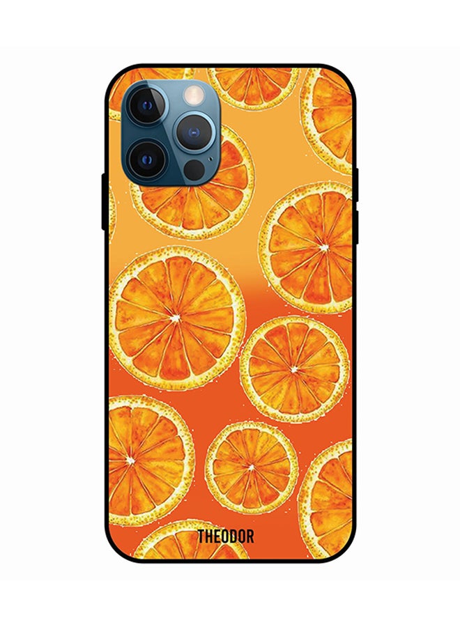 Theodor Protective Case Cover For iPhone 12 Pro Orange Lemons