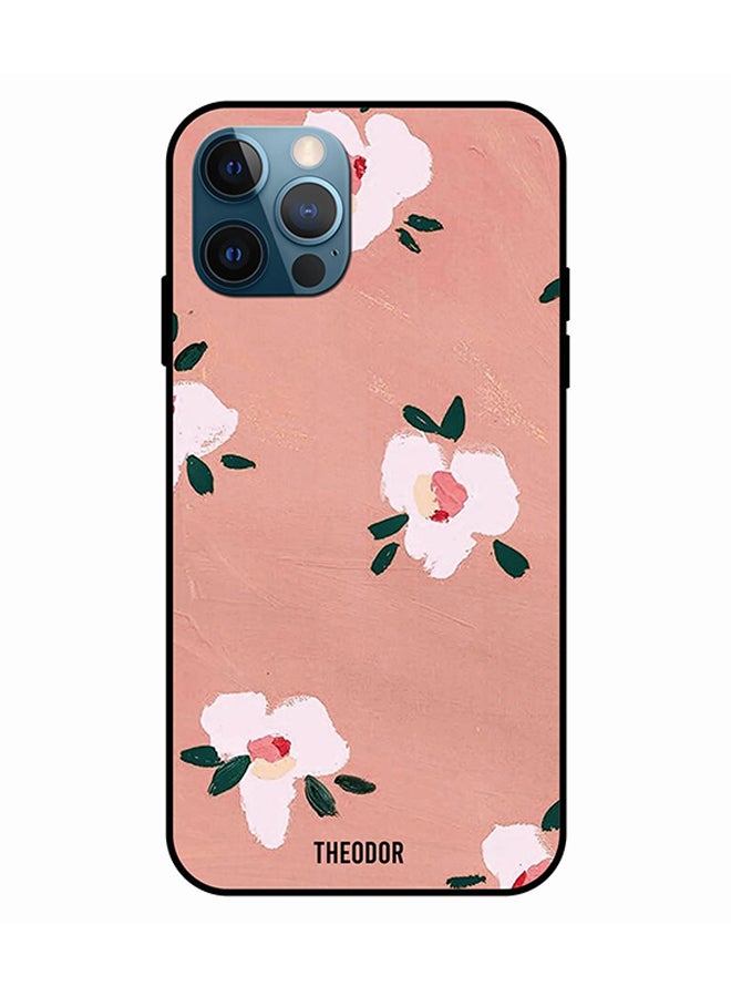 Theodor Protective Case Cover For iPhone 12 Pro Peach Flowers