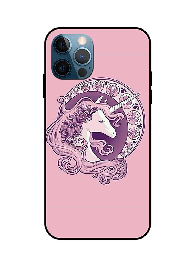 Theodor Protective Case Cover For Apple iPhone 12 Pro Pink Unicorn