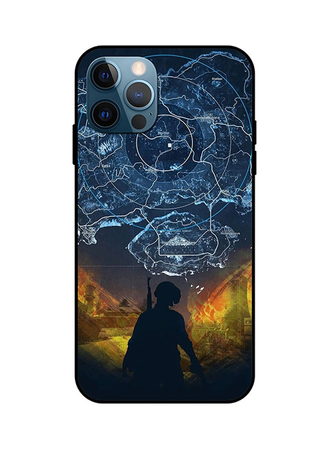 Theodor Protective Case Cover For iPhone 12 Pro Pubg Map
