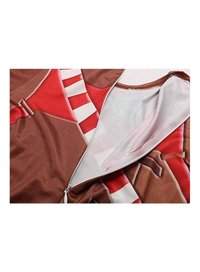 Generic - 2-Piece Fortnite Halloween Costume And Mask Set 130cm - Image 1
