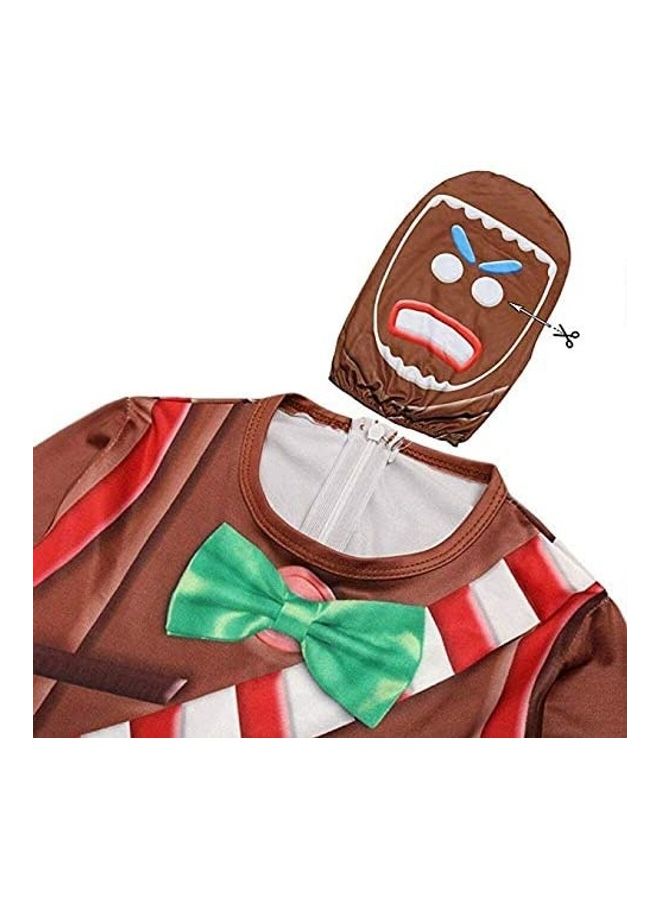 Generic - 2-Piece Fortnite Halloween Costume And Mask Set 130cm - Image 1
