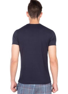 JOCKEY Casual V-Neck Plain T-Shirt Navy Blue  - Image 2