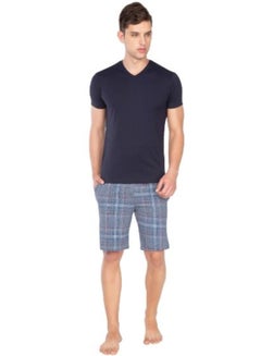 JOCKEY Casual V-Neck Plain T-Shirt Navy Blue  - Image 3