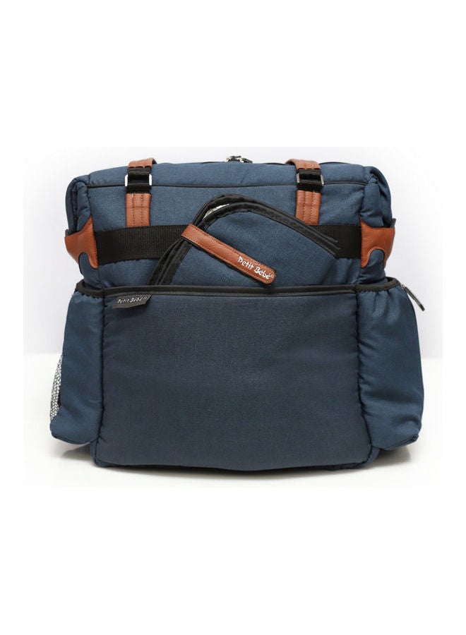 Petit bebe Diaper Bag Premium - Blue/Havan  - Image 5