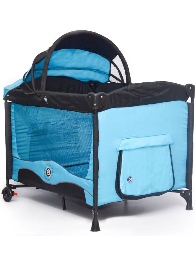 Petit bebe - Play Pen Smart  S2 - Blue - Image 1