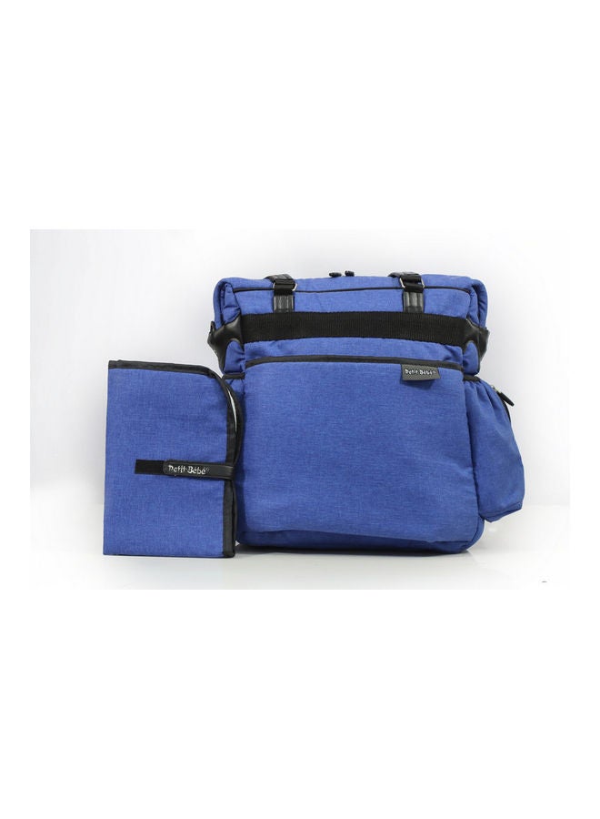 Petit bebe Diaper Bag Premium - Blue/Black - Image 3