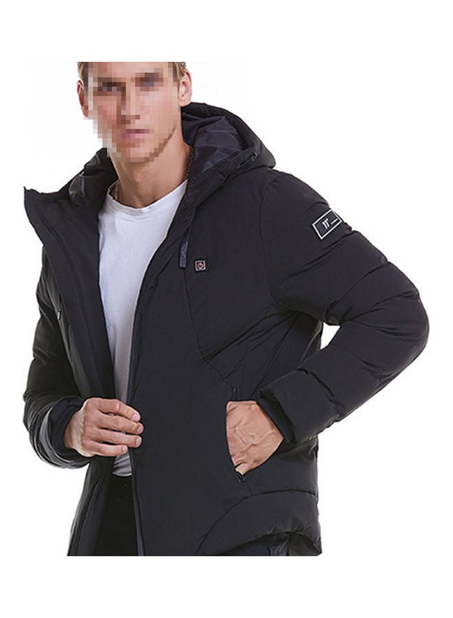 USB Heated Waterproof Jackets Black - Image 2