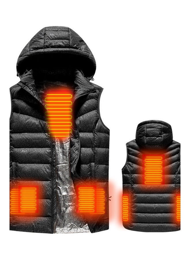 USB Heated Waterproof Jackets Black 