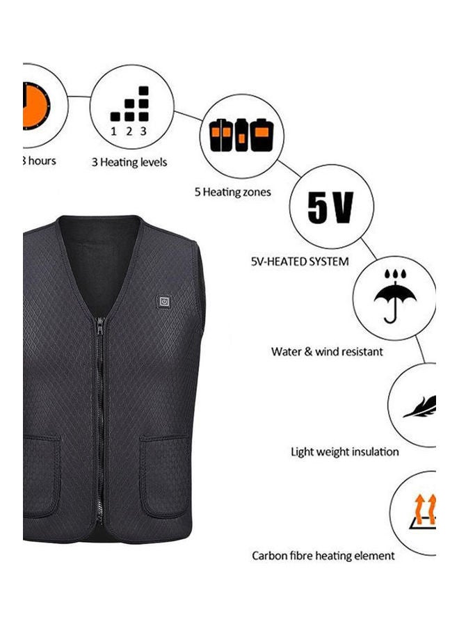 Generic - Electric USB Heated Warm Vest Black - Image 1