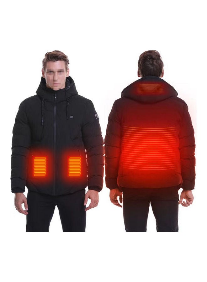 Winter Warm USB Heated Down Jacket Black  - Image 1