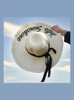 Generic Beach Sun Paper Straw Hat Beige  - Image 2