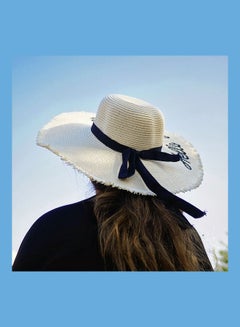 Generic Beach Sun Paper Straw Hat Beige  - Image 3