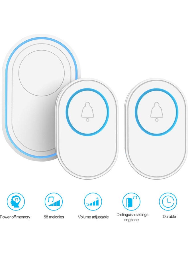 Wireless Doorbell Set White  - Image 3