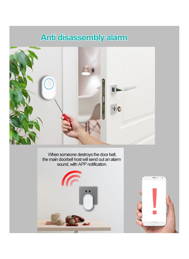 Wireless Doorbell Set White  - Image 5