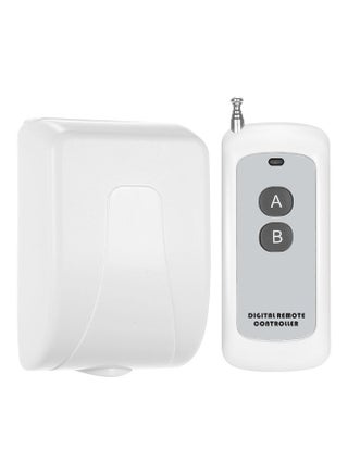 2-Piece 2-Channel Wireless Switch And RF Transmitter Remote Control Set White - v1614951869/N44973121A_3