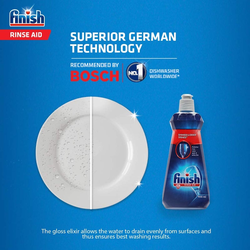 Finish - Dishwasher Rinse Aid Shinier And Drier Dishes 400ml - Image 1
