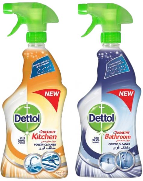ديتول مجموعة بخاخ منظف قوي وصحي للمطبخ والحمام من قطعتين 500ملليلتر - Image 2