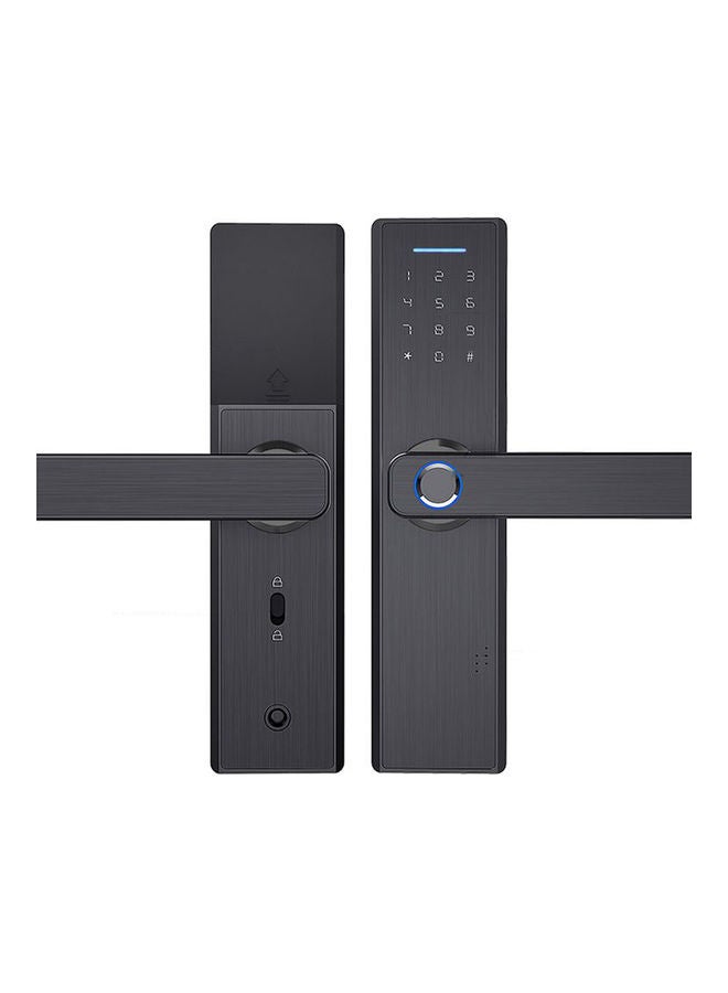 Electronic WiFi APP Password Door Lock Black - Image 1