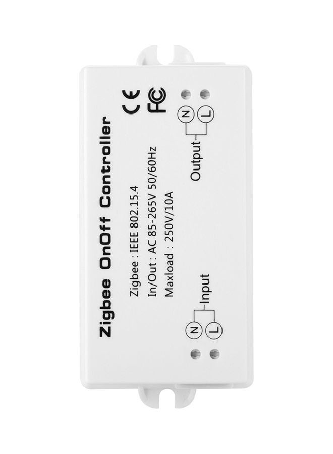 مفتاح ذكي للتحكم في تشغيل/ إيقاف تشغيل زيجبي أبيض - Image 1