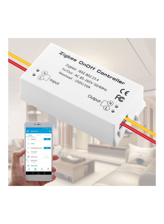 مفتاح ذكي للتحكم في تشغيل/ إيقاف تشغيل زيجبي أبيض - Image 4
