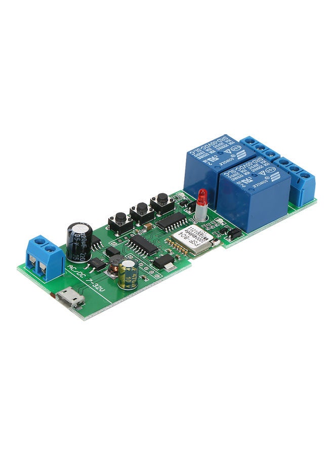 Generic 2-Channel Universal Smart Wifi Switch Module Green  - Image 2
