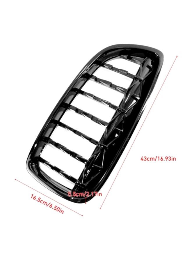 دوكولر - طقم شبكة أمامية لسيارة بي إم دبليو طراز F32, F33, F36, F82, F80, 428i, 435i, M3, M4  بتصميم النيزك للسلسلة 4 مكون من قطعتين - Image 1