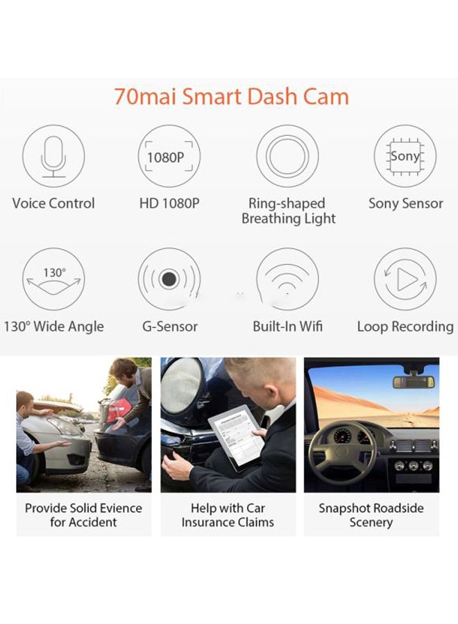 Xiaomi - MiDrive D01 70 Mai Smart Dash Cam - RU Version - Image 1