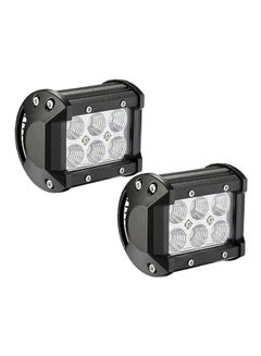 Sharpdo 2-Piece Led Light Bar 18W 4-Inch Flood Driving Fog  - Image 1