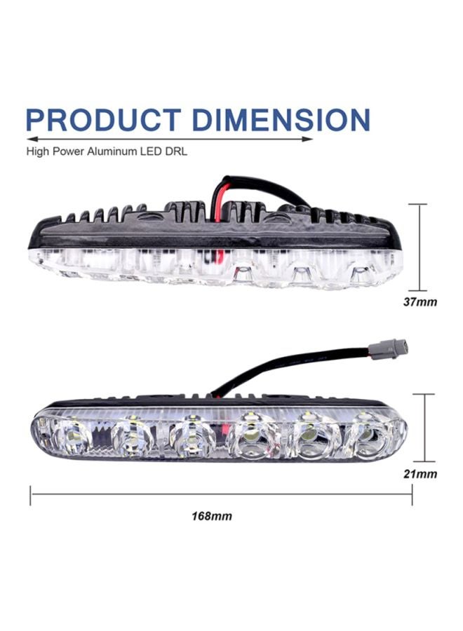 Sharpdo 2 -Piece 6 LED Daylight Driving Light - Image 2