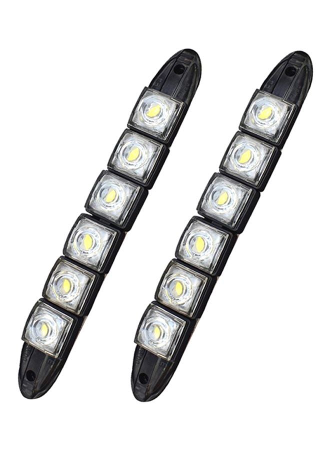 Sharpdo - 2-Piece 6 LED DRL Headlight Lamp - Image 1