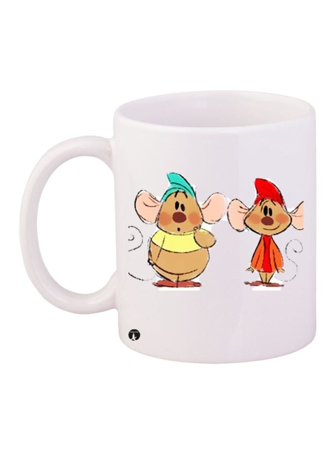 بي بي قدح قهوة مطبوع متعدد الألوان