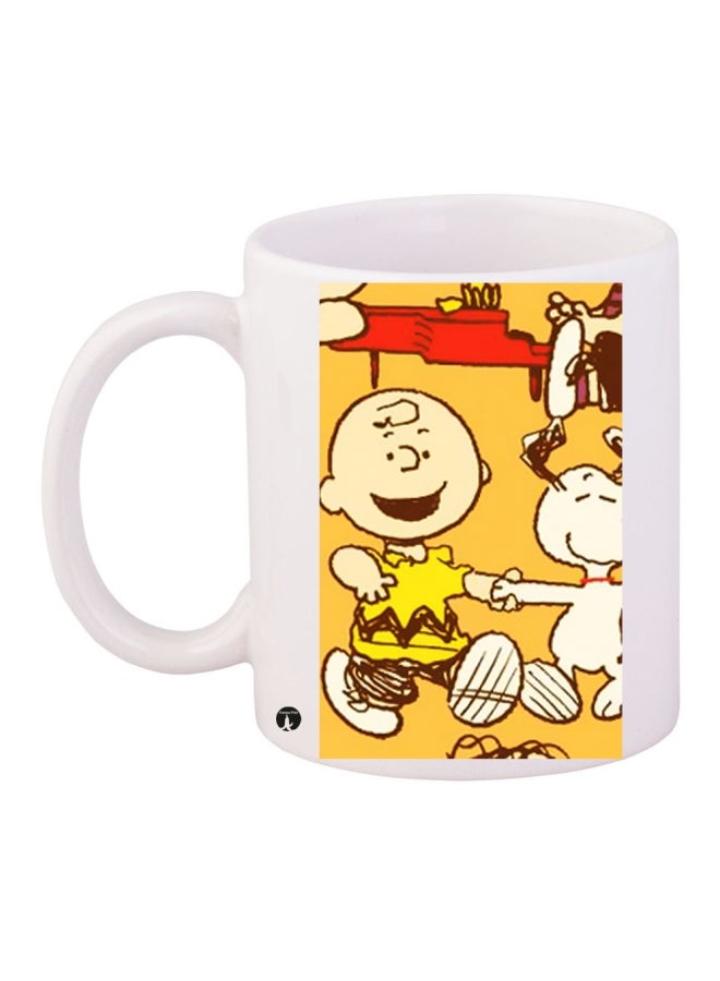 قدح قهوة خزفي متعدد الألوان