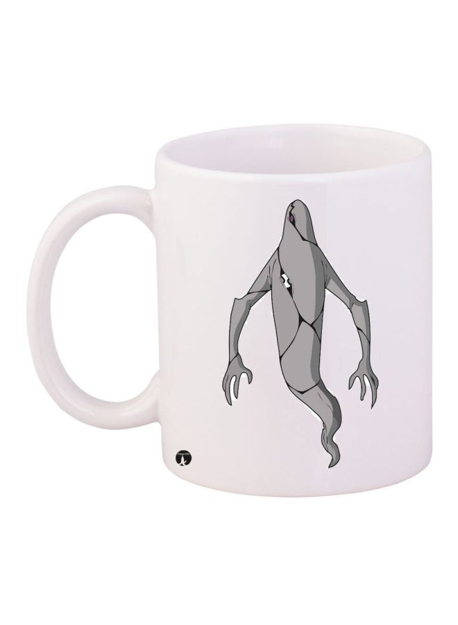 مج قهوة أبيض/رمادي